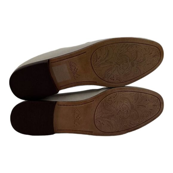 New Women Patricia Nash Fia Gray Bone Leather Closed Toe Loafers US 10 /EU 40 - Picture 8 of 9